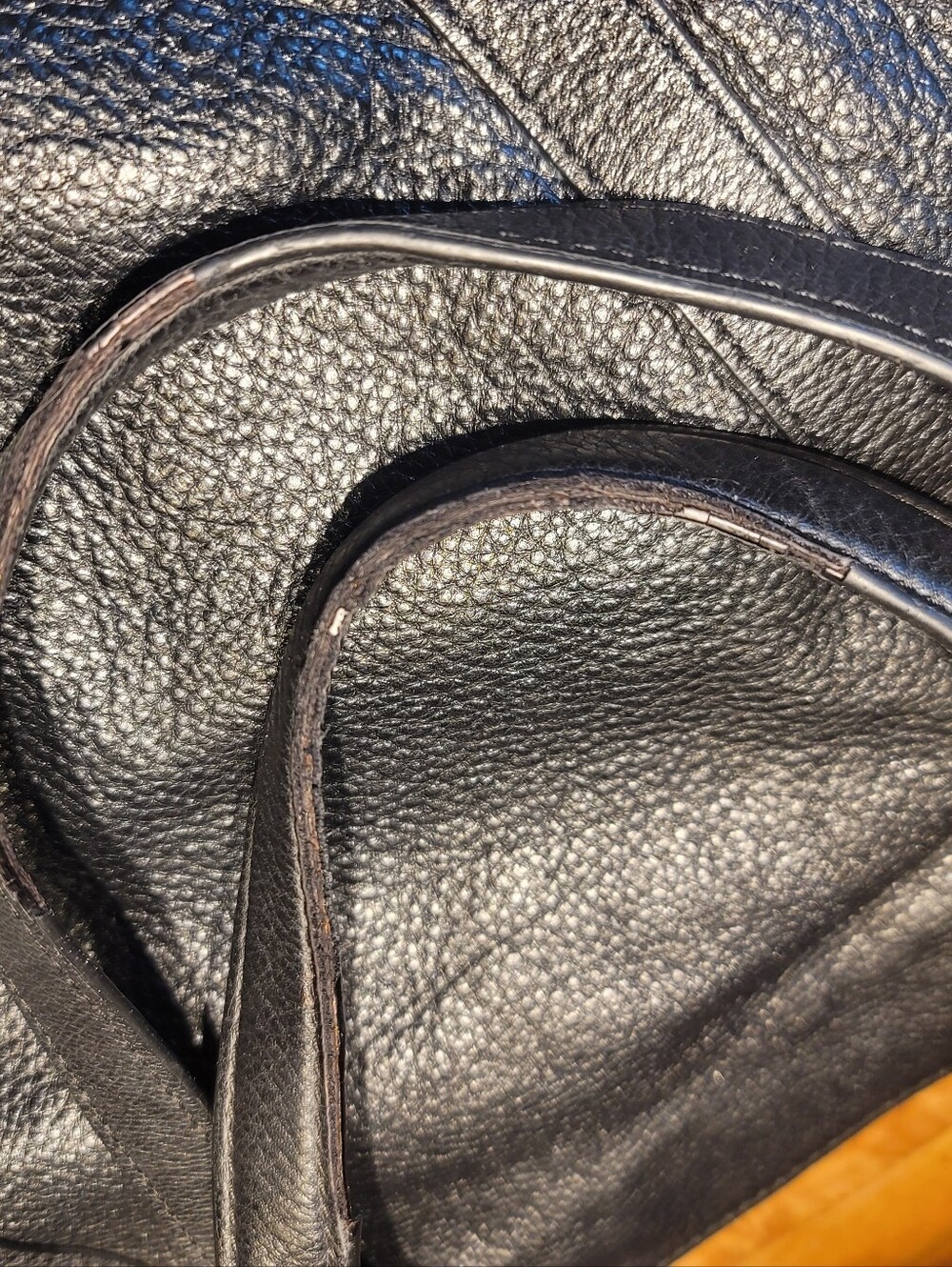French Bull Jackie Shapiro Black Leather Studded Bag - Picture 10 of 14